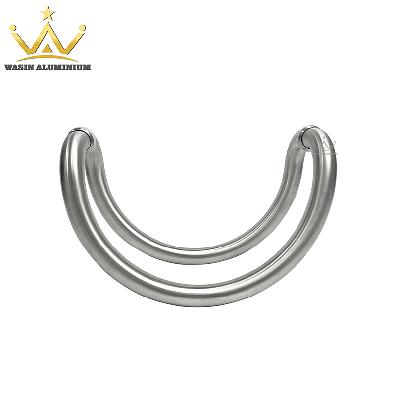 Foshan Factory Direct Stainless Steel Folding Door Pull Lever U Shape Shower Room Glass Door Handle