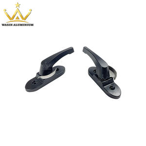 Matt Black Window Accessories Customizable Weight Safety Aluminum Alloy Moon Crescent Lock For Sliding Glass Windows